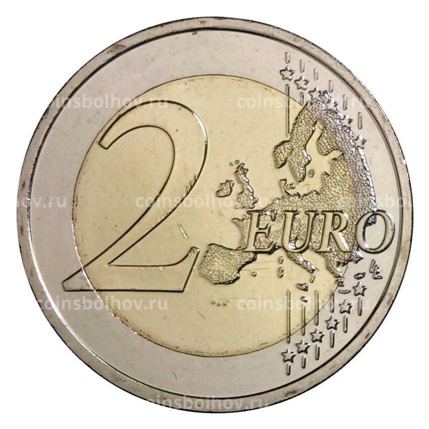 Монета 2 евро 2015 года 30 лет флагу Словакия (вид 2)
