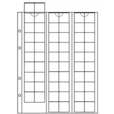 Лист для монет выдвижной на 60 ячеек формат Оптима (аверс)