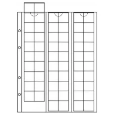 Лист для монет выдвижной на 60 ячеек формат Оптима (аверс)