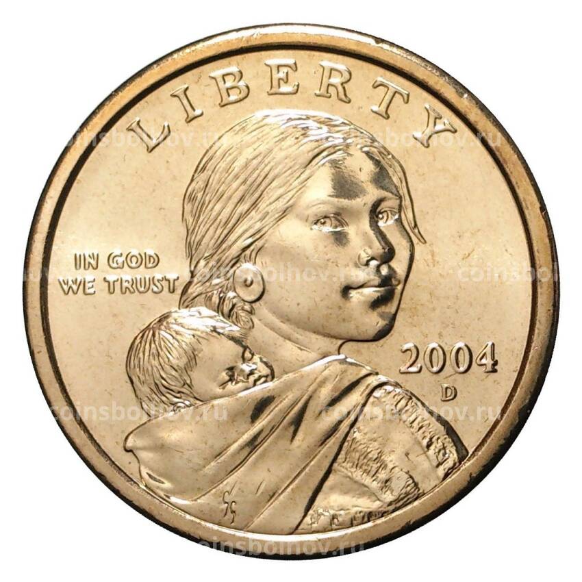Монета 1 доллар 2004 года Сакагавея «Парящий Орёл» D