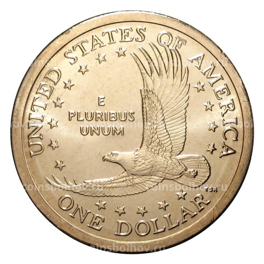 Монета 1 доллар 2008 года Сакагавея «Парящий Орёл» D (вид 2)