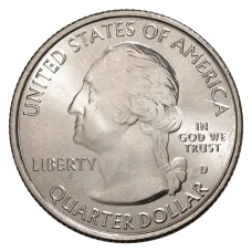 Монета 25 центов 2015 года D №30 Национальные парки - Национальный исторический парк Саратога (реверс)