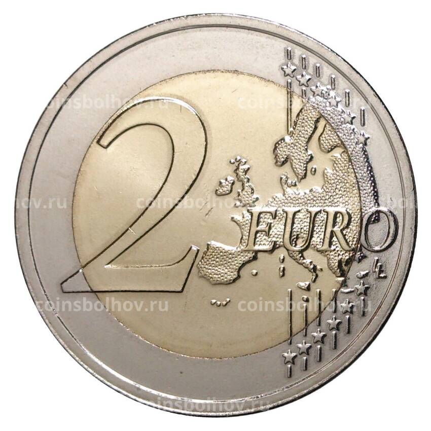 Монета 2 евро 2015 года Чёрный аист (вид 2)