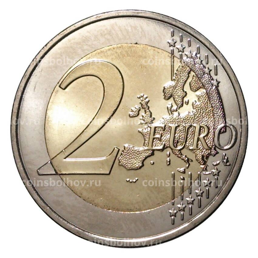 Монета 2 евро 2016 года Чемпионат Европы по футболу (вид 2)