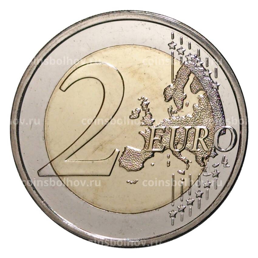 Монета 2 евро 2016 года 90 лет со дня смерти Эйно Лейно (вид 2)