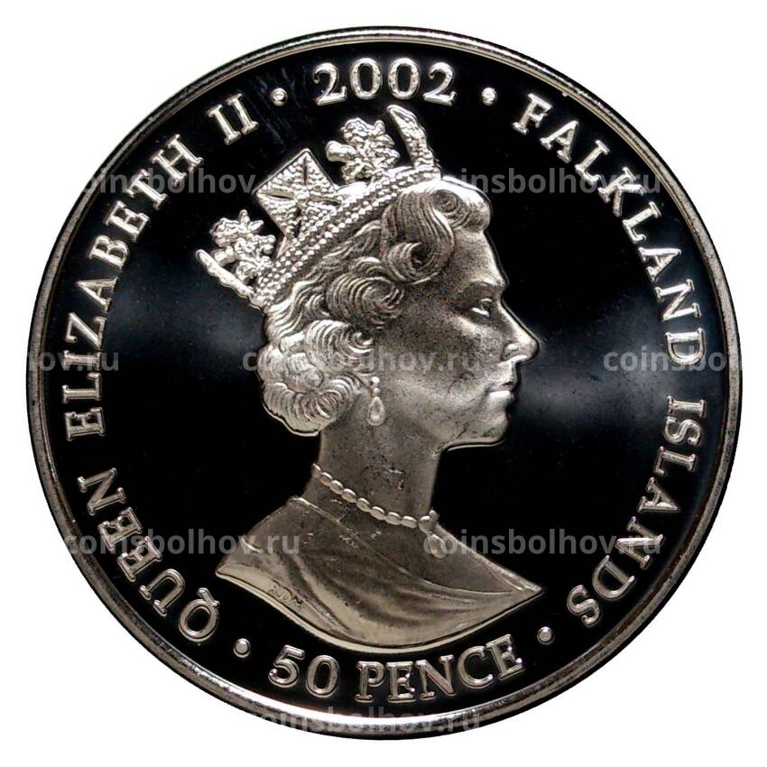 Монета 50 пенсов 2002 года Королевский тур по Великобритании (вид 2)