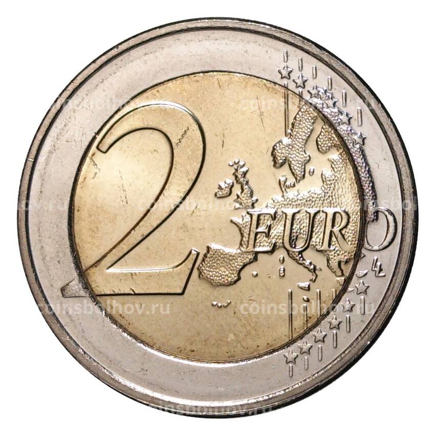 Монета 2 евро 2016 года 50 лет мосту герцогини Шарлотты (вид 2)