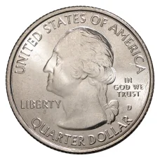 Монета 25 центов 2016 года D Национальные парки - №33 Харперс Ферри (реверс)