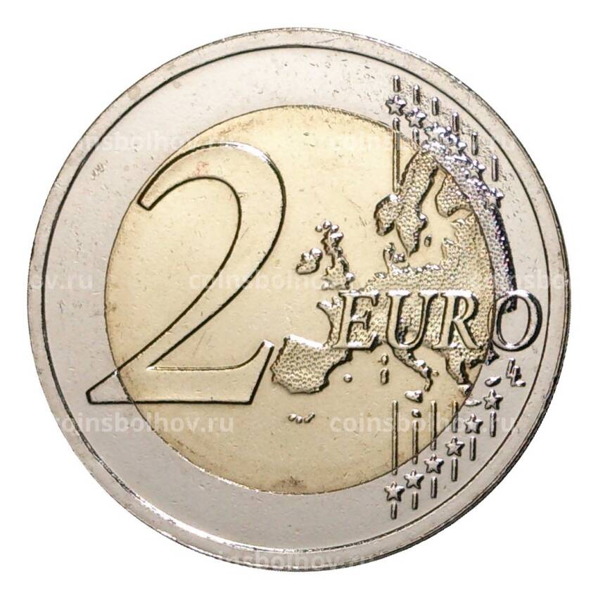 Монета 2 евро 2016 года Латвийская бурая корова (вид 2)