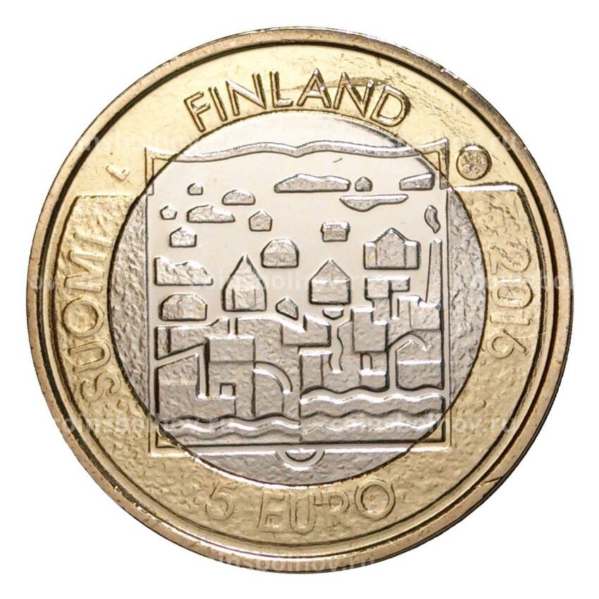 Монета 5 евро 2016 года Пер Эвинд Свинхувуд (вид 2)