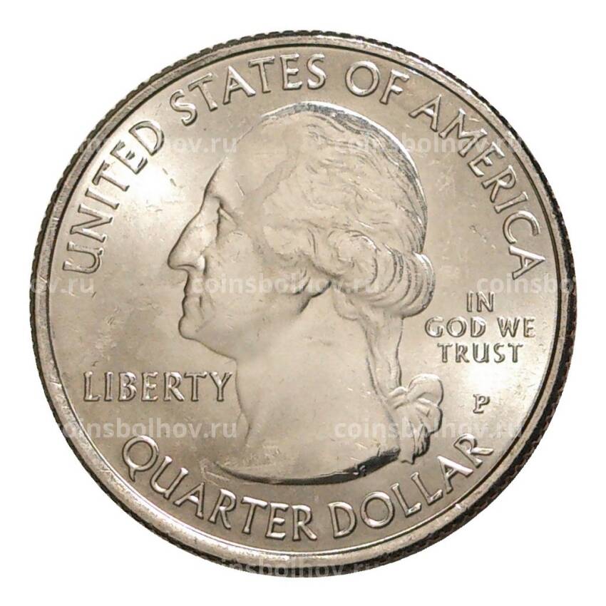 Монета 25 центов 2016 года P Национальные парки - №34 Национальный парк Теодор-Рузвельт (вид 2)