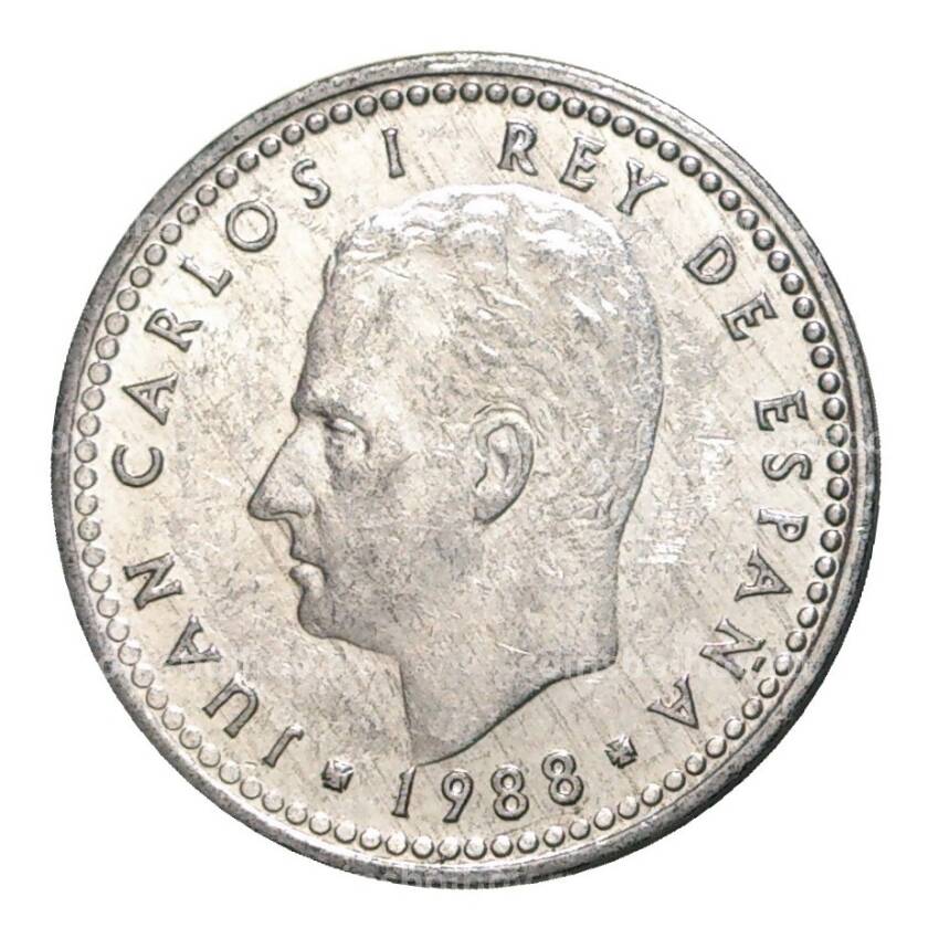 Монета 1 песета 1988 года