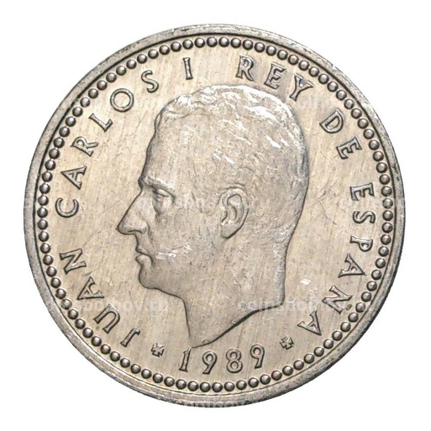 Монета 1 песета 1989 года Испания