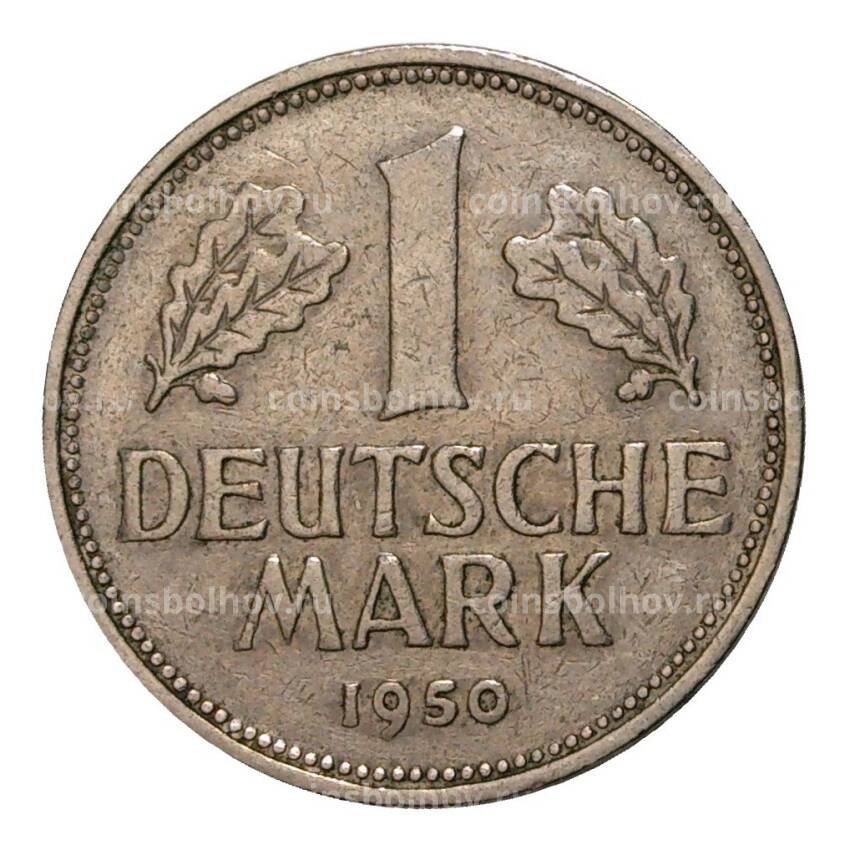 Монета 1 марка 1950 года D
