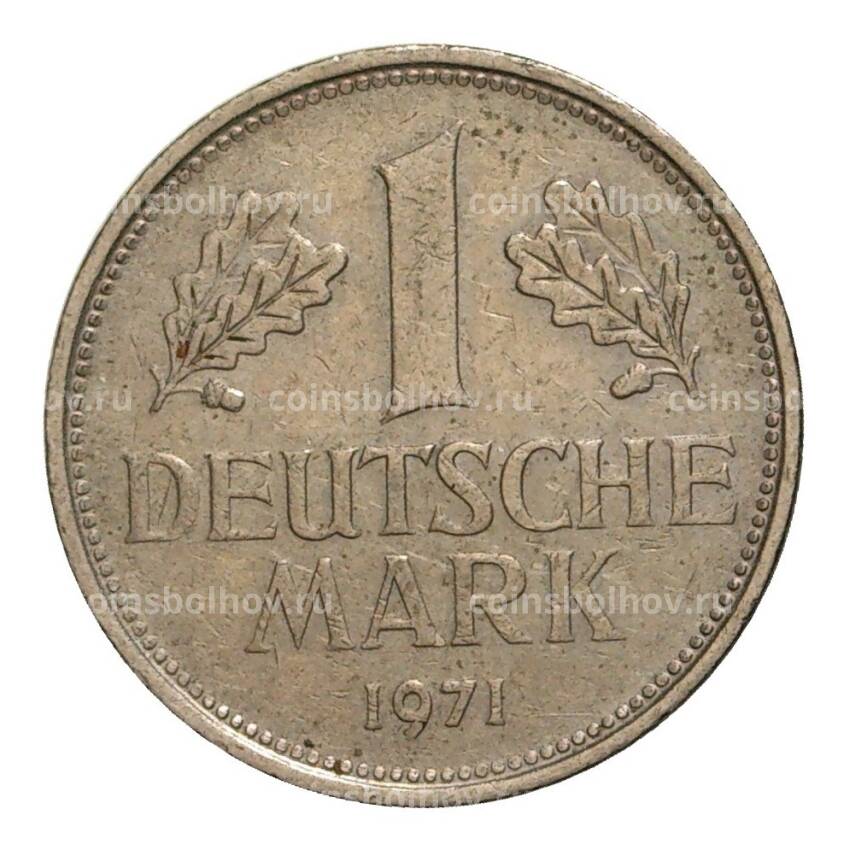 Монета 1 марка 1971 года D