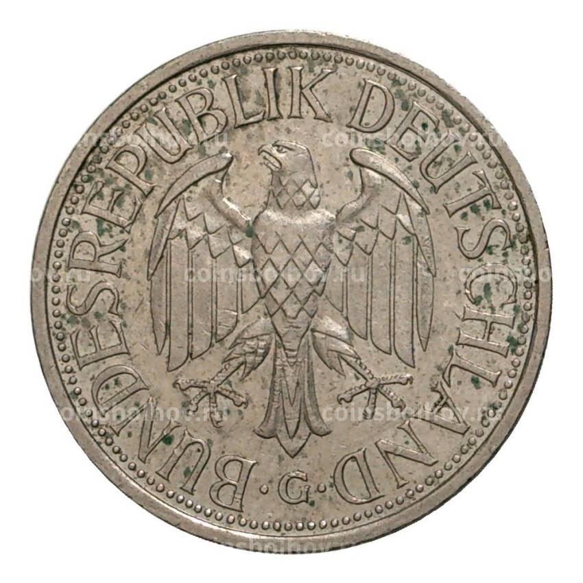 Монета 1 марка 1989 года G (вид 2)