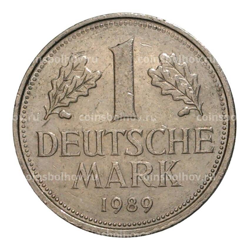 Монета 1 марка 1989 года F
