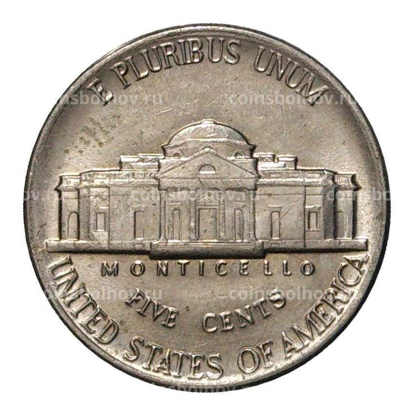 Монета 5 центов 1986 года P — США (вид 2)