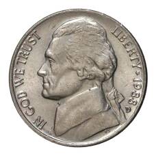 Монета 5 центов 1988 года D США (аверс)