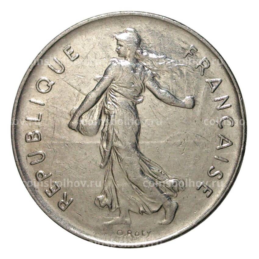 Монета 5 франков 1973 года (вид 2)