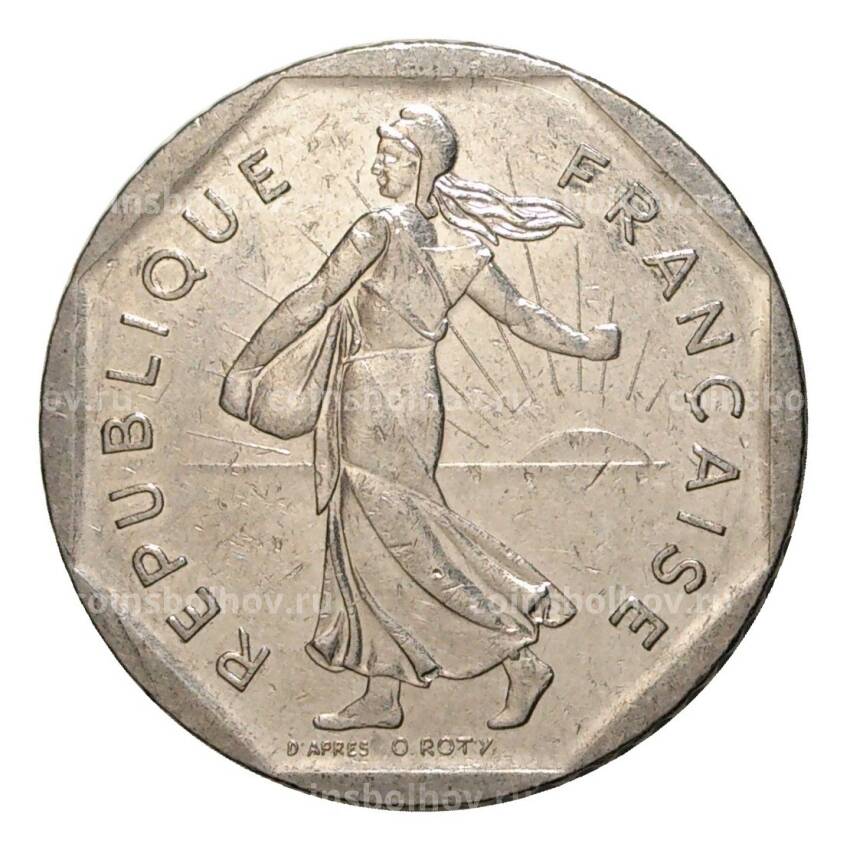 Монета 2 франка 1980 года Франция (вид 2)