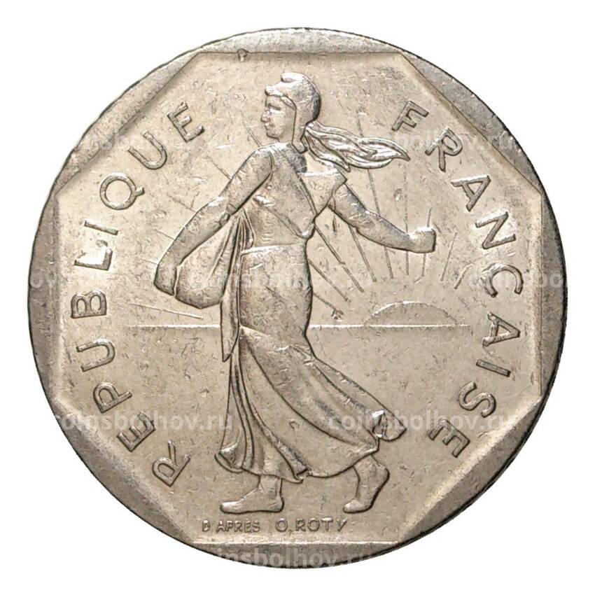 Монета 2 франка 1981 года (вид 2)