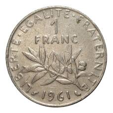 Монета 1 франк 1961 года Франция (аверс)