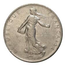 Монета 1 франк 1961 года Франция (реверс)