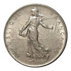 Монета 1 франк 1969 года Франция (реверс)