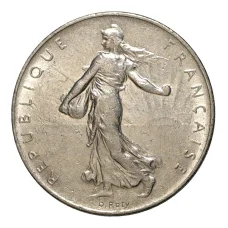 Монета 1 франк 1970 года Франция (реверс)