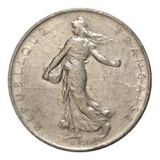 Монета 1 франк 1971 года Франция (реверс)