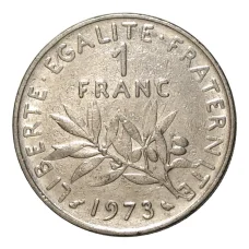 Монета 1 франк 1973 года Франция (аверс)