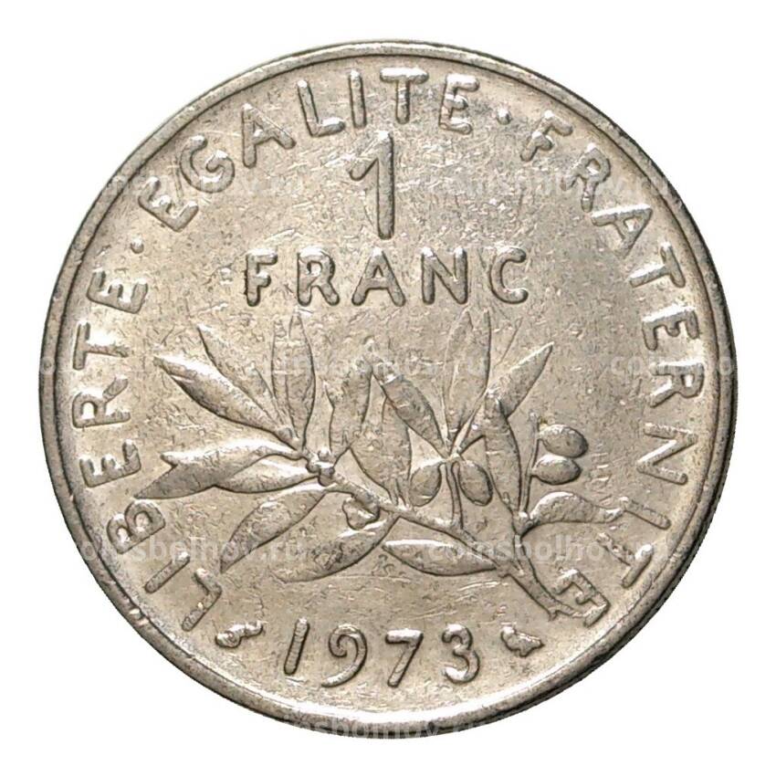 Монета 1 франк 1973 года Франция