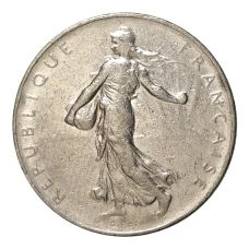 Монета 1 франк 1973 года Франция (реверс)