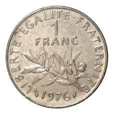 Монета 1 франк 1976 года Франция (аверс)