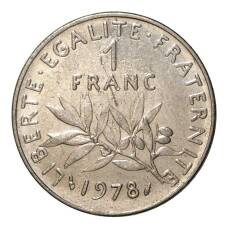 Монета 1 франк 1978 года Франция (аверс)