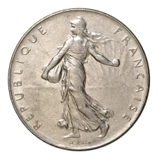 Монета 1 франк 1978 года Франция (реверс)