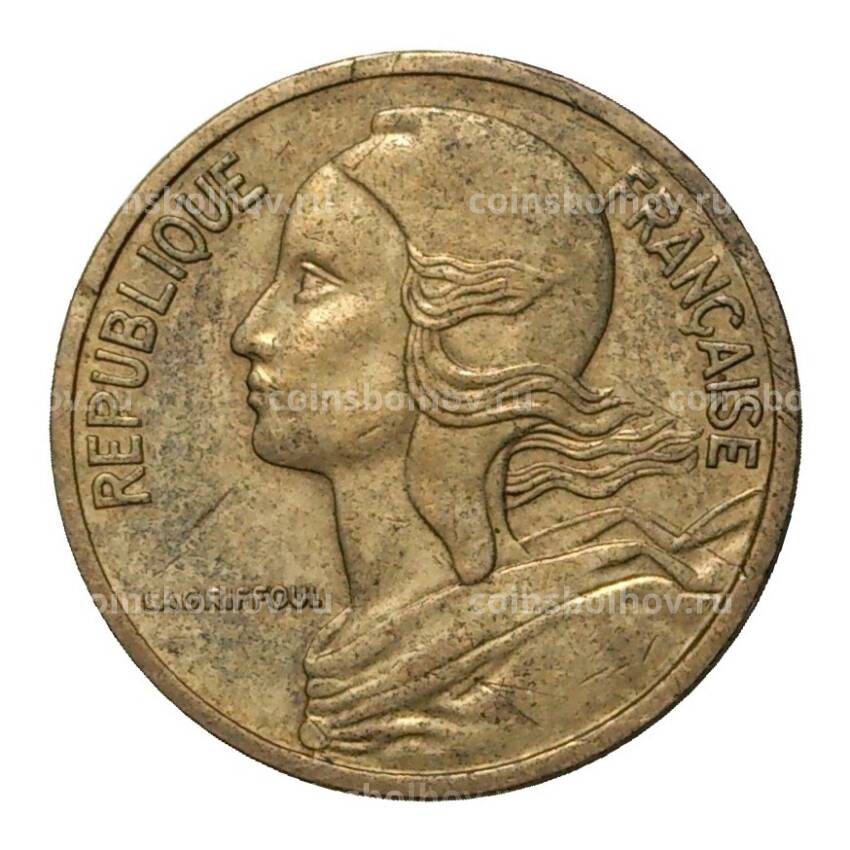 Монета 5 сантимов 1977 года (вид 2)