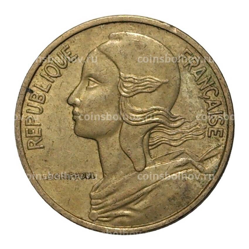 Монета 5 сантимов 1981 года (вид 2)