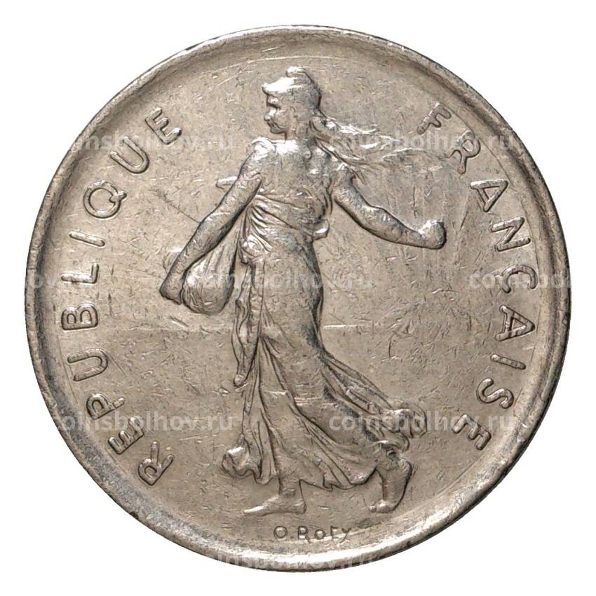 Монета 5 франков 1972 года (вид 2)