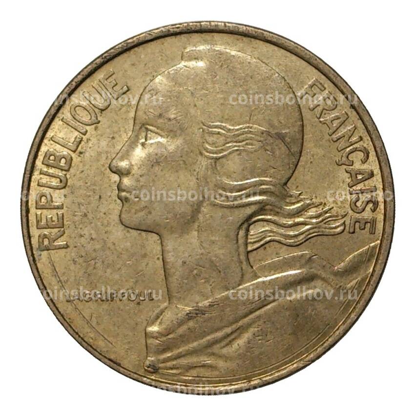 Монета 10 сантимов 1983 года (вид 2)