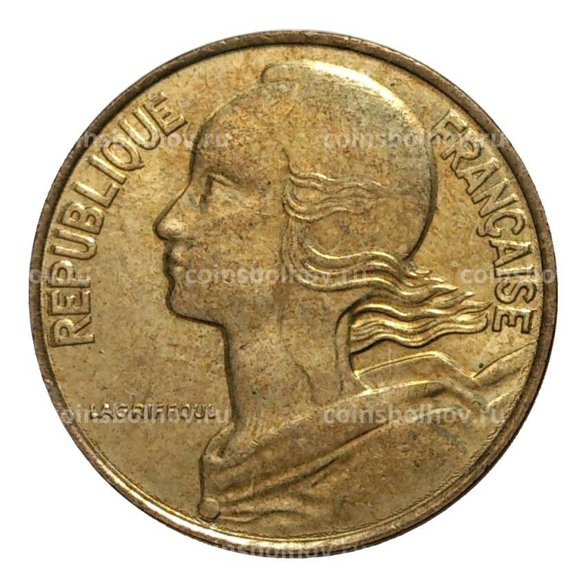 Монета 10 сантимов 1995 года (вид 2)