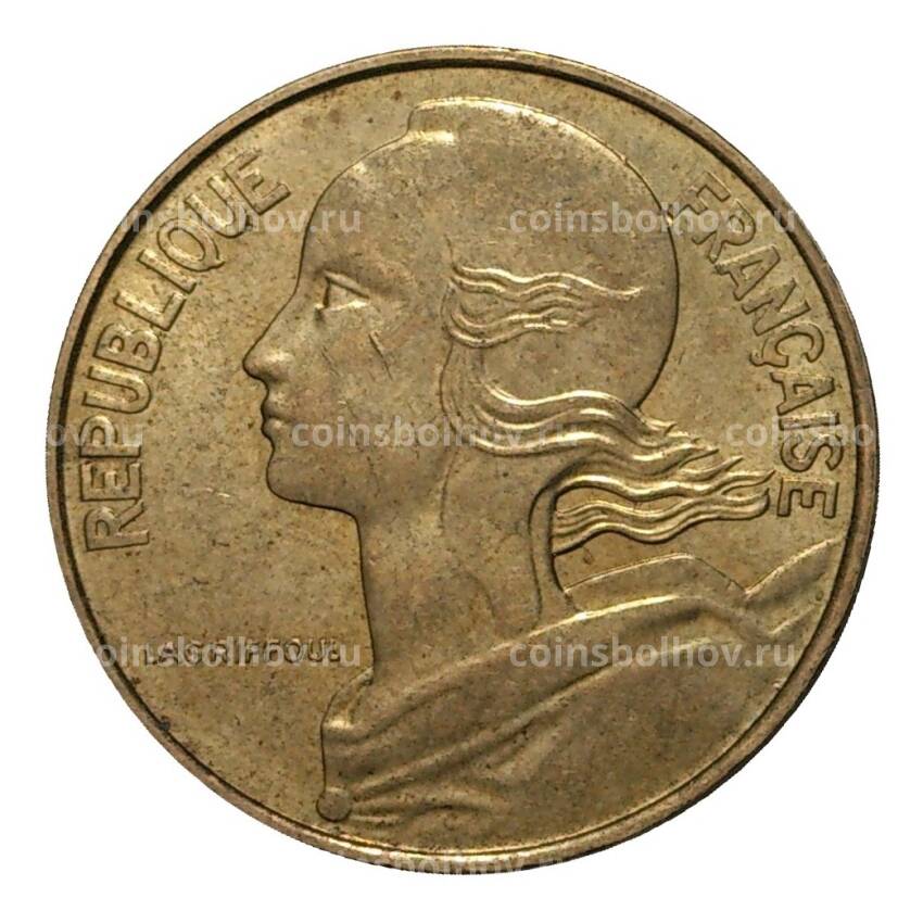 Монета 10 сантимов 1996 года (вид 2)