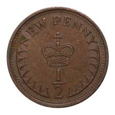 Монета 1/2 нового пенни 1971 года Великобритания (реверс)