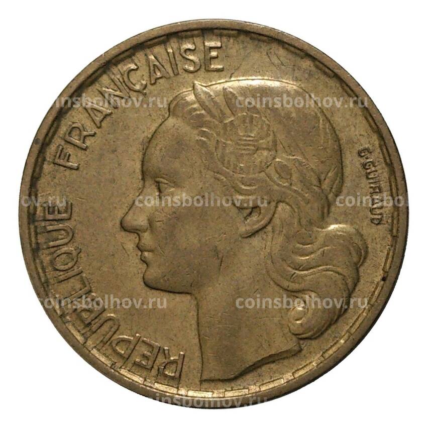 Монета 20 франков 1952 года (вид 2)