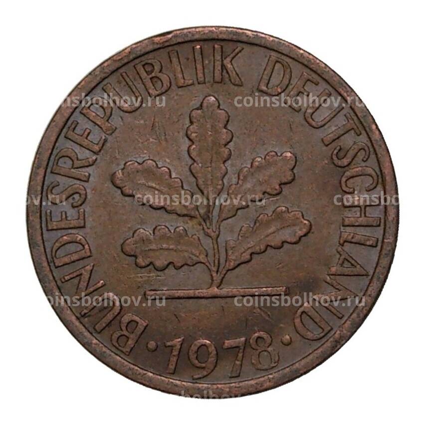 Монета 1 пфенниг 1978 года F