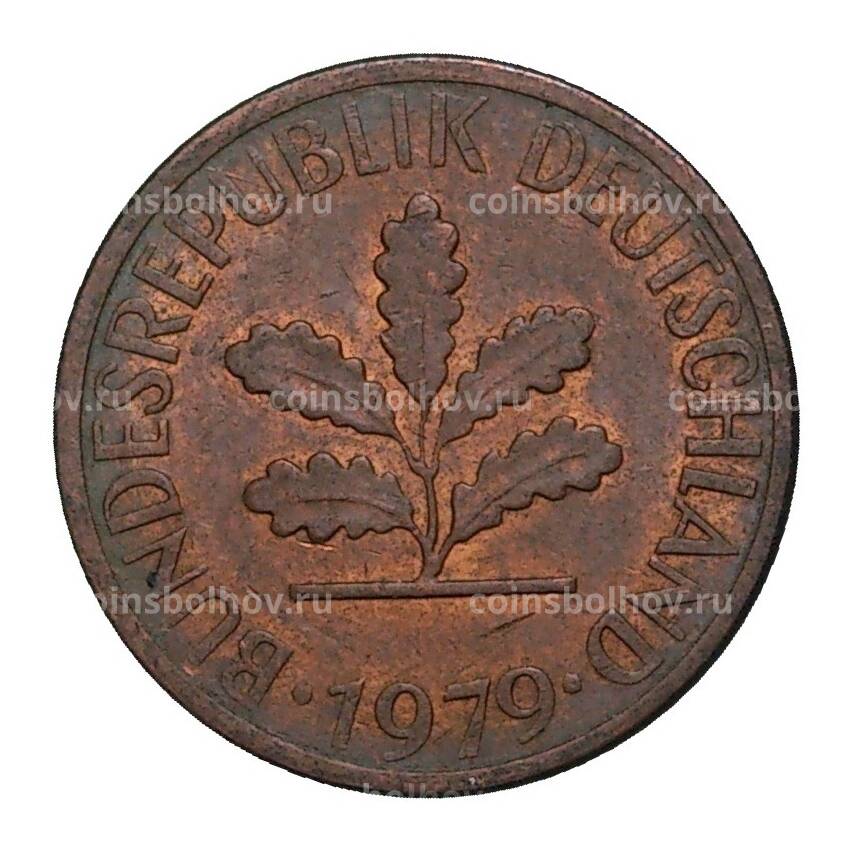 Монета 1 пфенниг 1979 года J