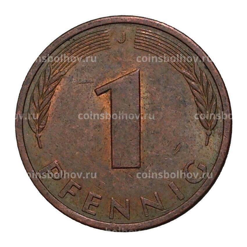 Монета 1 пфенниг 1979 года J (вид 2)
