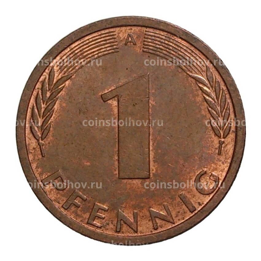 Монета 1 пфенниг 1991 года А (вид 2)