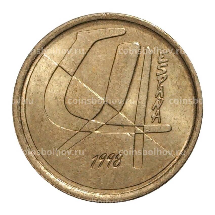 Монета 5 песет 1998 года